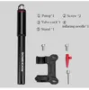 Rockbros Bicycle Pump Aluminum Alloy сплав 150 фунтов на квадратный дюйм Мини -воздушные насосы высокого давления для велосипедных настройки шин5610394