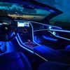 LED قطاع ضوء RGB ملون مرنة الجو المحيط مصباح 12 فولت سيارة الداخلية تحت الأرض الخلفية الخلفية الإضاءة IR عن بعد 5 متر