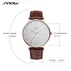 Sinobi New Design Netting Printed Men Watches 316l Steel Leather Waterproof Watch Male Imported Quartz Watch Clock Gifts Q0524