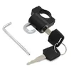 Motorcycle Helmets Universal Helmet Lock Motorbike Hanging Hook Keys Set Aluminum Compatible With 7/8Inch 22mm Handlebar Tubing