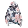 Herrtröjor 3 färger herrar tröjor överdimensionerade tie-dye män hoodie tröja manliga kvinnliga par streetwear bomull långärmad pullover