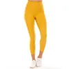 2021 femmes styliste lu haut pantalons de yoga leggings yogaworld femmes entraînement fitness ensemble porter élastique dame plein collants Solid269e