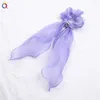 ins 리본 실크 scrunchies 머리띠 금속 반지 빛나는 scrunchie 탄성 머리 밴드 여자 새틴 머리 넥타이 여성 헤어 액세서리 267 U2