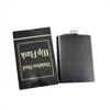 Matt black 6oz 8oz Liquor Hip Flask Screw Caps Stainless steel wine pot Russian portable Hip Flasks WWA144