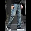 Trendy Cargo Pants Men Casual Distressed Jeans Patchwork Loose Baggy Trousers Streetwear Denim Plus Size Retro Jean Men's Clothing