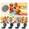 Bread Makers DIY Waffle Maker Multi-function Egg Roll Cake Muffin Machine Electric Baking Pan Automatic 10pcs Mold Phil22