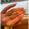 Whole Gold Color Plating Chain Shape RING 7mm Wide For Unisex Vintage Gothic Chunky Midi Ring Antique Jewelry Accessory2270763