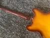 Vintage Sunburst Johnlennon etcavsch Casino 335 Guitare électrique P90 Pickups d'oreille de chien semi creux Double F trapèze métal 9248183