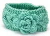 Girls enfants hiver Big Wool Crochet Bandons fleurs pour les réchauffeurs d'oreille de style européen en tout-petit
