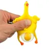 Neuheit Tricky Toys Huhn und Eier Schlüsselanhänger Squishy Squeezing Lustiges Spielzeug Niedlich (Farbe: Gelb) ALI