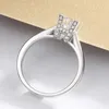 925 Sterling Silver Ring Luxury Moissanite Creative Design Wedding Party Anniversary HW Angielski Alfabet