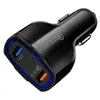 Тип C Fast Car Charger Dual USB -порты QC 30 Быстрая зарядка 35W 7A Quick PD Chargers Adapter для Moblie Phone iPad9672832