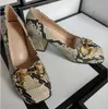 Women Leather Mid-heel Dress Shoes Square Shaped Toe Designer Lady Letter Printed Sculpted Block Heel Rubber Sole Pump