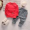 Children Boys Girls Cotton Clothing Sets Fashion Baby Gentleman Jacket Pants 2Pcs/Sets Spring AutumnT oddler Boy Clothes Tracksuits