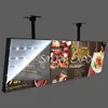 Restaurante Fast Food Store Publicidade Display H60 * W100cm Alumínio LED Box Box Board Menu