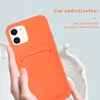 Fundas de teléfono de silicona para iPhone 14 Plus 13 12 Pro Max XR xs 7 8 SE iphone14 funda de tarjetero de TPU suave