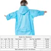 Moda Torba Szkolna Kapturem Raincoat Eva Płaszcz Raski Dzieci Poncho Dzieci Kids Rainwear Podróży Rain Płaszcz Wodoodporny Rain Nosić 5 kolorów XDH0737