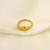 Custome namnskylt Ring Signet Blank Staplable Smooth Ring Mode Smycken Gift 18K Gold Ip Plated High Polished Finger Ring