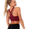 BRAS MAOXZON Women's Sexy Club Fitness Active Bra Girls Criss-Cross Rygglös Push Up Jogger Sportswear Crop Tank Tops Underwe320g