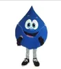 Stage Performance Blue Blue Drop Drop Mascot Costume Halloween Natale Fancy Party Cartoon Personaggio Outfit Vestito Adulto Donne da uomo Abito Dress Carnival Unisex Adulti