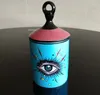Uroczy projekt Duże oczy Słój Dłonie z pokrywkami Ceramiczne Dekoracyjne Puszki Świecznik Uchwyt Przechowywania Puszek Domowy Dekoracyjny Pudełko Dla Makijażu