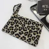 Cosmetic Bags & Cases 1Pcs Leopard Women Grils Bag Canvas Makeup Travel Toiletry Accessories Organizer Beauty Case Pouch Coin Purse