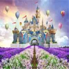 Fond d'écran 3D HD château conte de fées chambre d'enfants fond mur personnalisé décor à la maison peinture paysage moderne papier peint mural