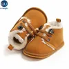 Baby First Walkers Winter Infant Newborn Baby Boy Girl Winter Fur Snow Boots Warm Shoes Booties Casual Little Kids Strappy Shoes 210317