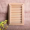 Natural Beech Soap Box Draining Shower Room Grille Soaps Holder Daily Life Convenient Drain Anti-slip CCA9998