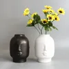 Heminredning Creative Ceramic Vase for Flowers Human Face Lip Design Living Room Decor Växt Krukor Dekorativt rum Estetic260o