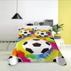 Sheets & Sets Colorful Football Pattern Single King Queen Size Basketball Bed Sheet Home Textile Mattress Flat Sabanas241k