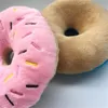 Zachte hond donuts pluche huisdier hond kauw speelgoed schattig puppy pieper geluid speelgoed grappig puppy klein medium hond interactief speelgoed