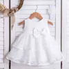 Yoliyolei Baby Kids Dress For Girls Summer Traspirante Battesimo Girl dress Bambino Baby Sweet Princess Fodera in cotone Abbigliamento per bambini G1129