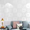 Väggklistermärken 10st 3D Selfadhesive Tile Brick Panel takklistermärke FOAM WALLPAPERS6027362