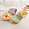 Salade kommen meloen plaat kleine snack snoep schotel gedroogde fruitschaal food grade plastic vierkante servies YHM217-ZWL