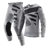Vêtements de moto Noir Gris Costume Gear Set Kits de course Kit de motocross Combo Dirt Bike Off Road Jersey Pantalon