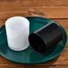 Bruin Frosted Lege Frosty Black Glass Candle-potten voor luxe kaars maken met metalen deksel Cork