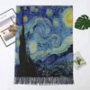 2020 Luxe Merk Dames Winter Cashmere Sjaal Digitale Geschilderd Sjaal van Gogh Olieverfschilderij Pashmina Dames Deken Sjaal Q0828