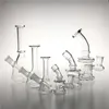 10mm 14mm Female Mini Glass Bong Water Pipes Pyrex Hookah Oil Rigs Smoking Bongs Thick Heady Recycler Rig for Smoke