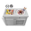 ETLCE Snack Food Kitchen Equipment Single Pan med 6 förkylande tankar Fry Ice Cream Roll Machine