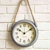 Metal,Wall Clock,Home Decoration,With Hanging Rope,Timepiece Living Room Decor,41*22*7cm Size,Modern Europe Style,Battery Power 211110