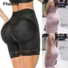 Pantalones moldeadores para mujer, bragas sexis cortas, ropa interior falsa para mujer, bragas acolchadas con realce, moldeador de glúteos, levantador de glúteos, potenciador de cadera 210303334440