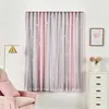 Cortinas de tul en la sala de estar Cortinas rosadas para la sala de la habitación Tul para ventanas Decoración del hogar Interior del hogar Cortina de guirnalda 210913