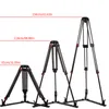 Tripods Miliboo MTT609A Without Head Portable Aluminium Tripod For Professional Camcorder Video Camera/DSLR Stand Ground Extension Loga22