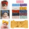 Baby Girl Turban Headband Headwraps Bow knot Headbands Stretchy Hair Bands Barn Liten Flickor Foto Props Hårtillbehör M3345