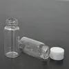 5ML lege glazen flesfles met zwarte of witte schroefdeksel Tasparent buisvormige glazen buis voor vloeibare gebruik reagensflessen