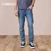 Spring Slim Fit Stożkowy Dżinsy Mężczyźni Dorywczo Podstawowe Klasyczne Spodnie Wysokiej Jakości Odzież marki SK130283 210723