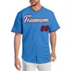 Custom Powder Blue White-Red-0003 Authentic Baseball Jersey