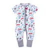 Baby Romper Boys Boys Girls Angsuit Outfits с коротким рукавом Одежда младенца унисекс младенцы одно-кусочки коробки Roupas de bebes