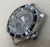Reparação de ferramentas Kits 40mm Caso de relógio de aço com alumínio Bezel para 8215/8200/8205/2813 Movimento Sapphire Cristal